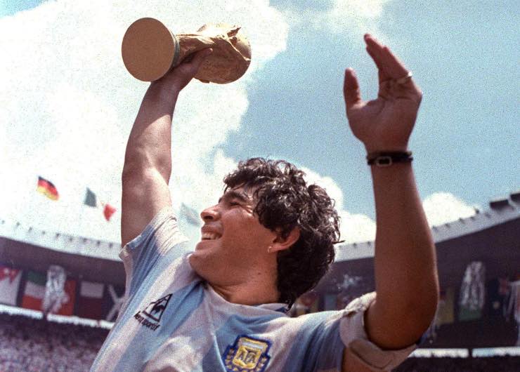Maradona Argenti campione del mondo 1986 