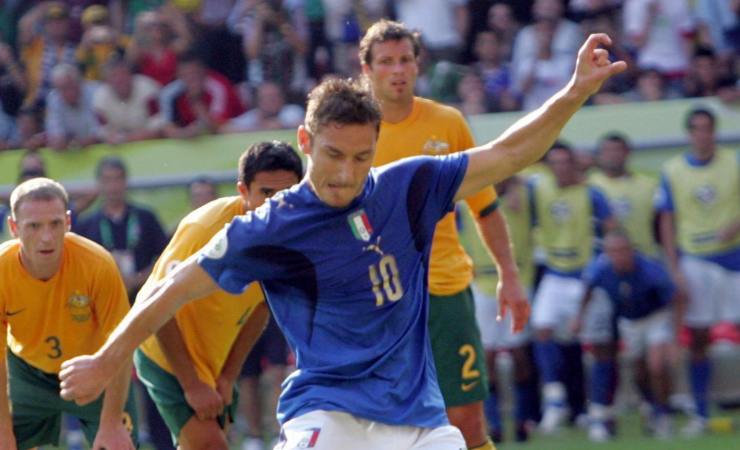 Francesco Totti e il racconto del rigore calciato contro l'Australia