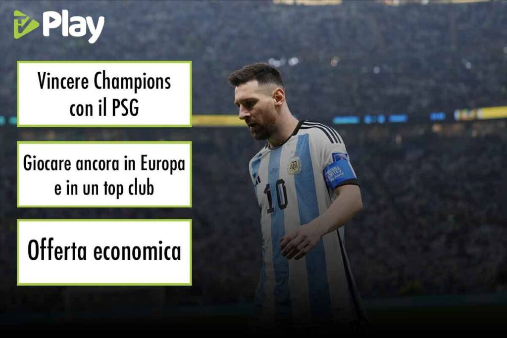 Messi, attaccante del PSG