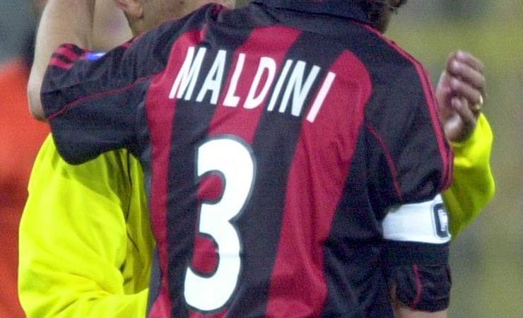Il 3 di Maldini ritirato dal Milan