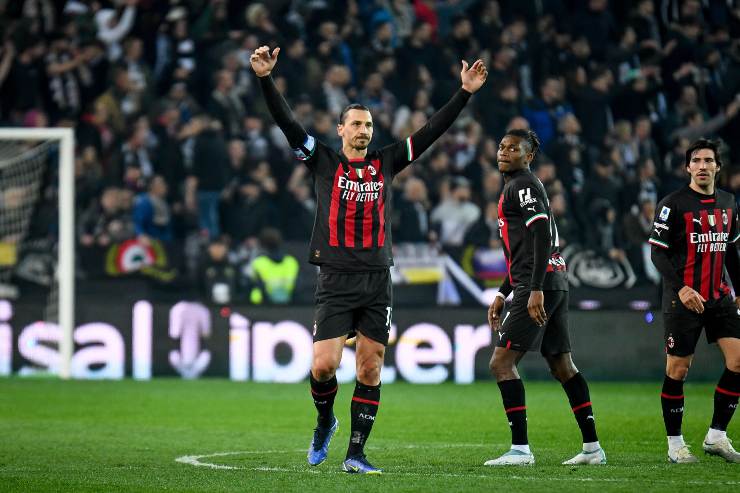 Ibrahimovic gol Udinese-Milan (ansa-tvplay) 20230426