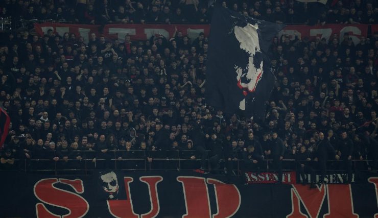 Tifosi del Milan allo stadio