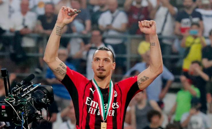 Ibrahimovic, attaccante del Milan 