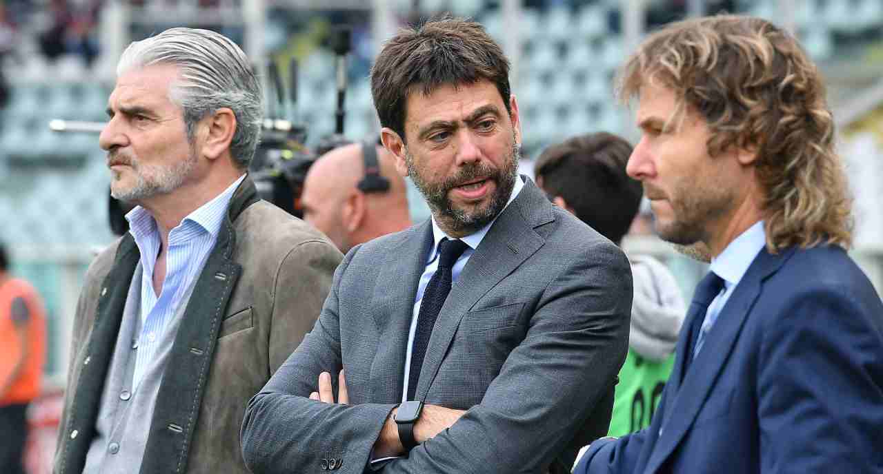 Maurizio Arrivabene, Andrea Agnelli e Pavel Nedved 