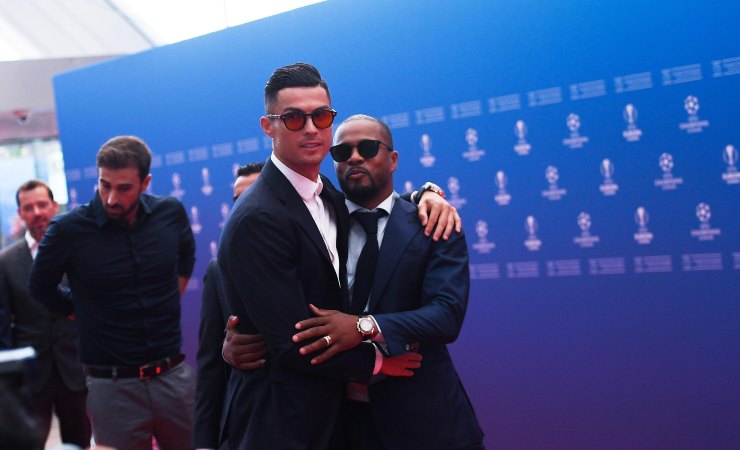 Evra e Ronaldo