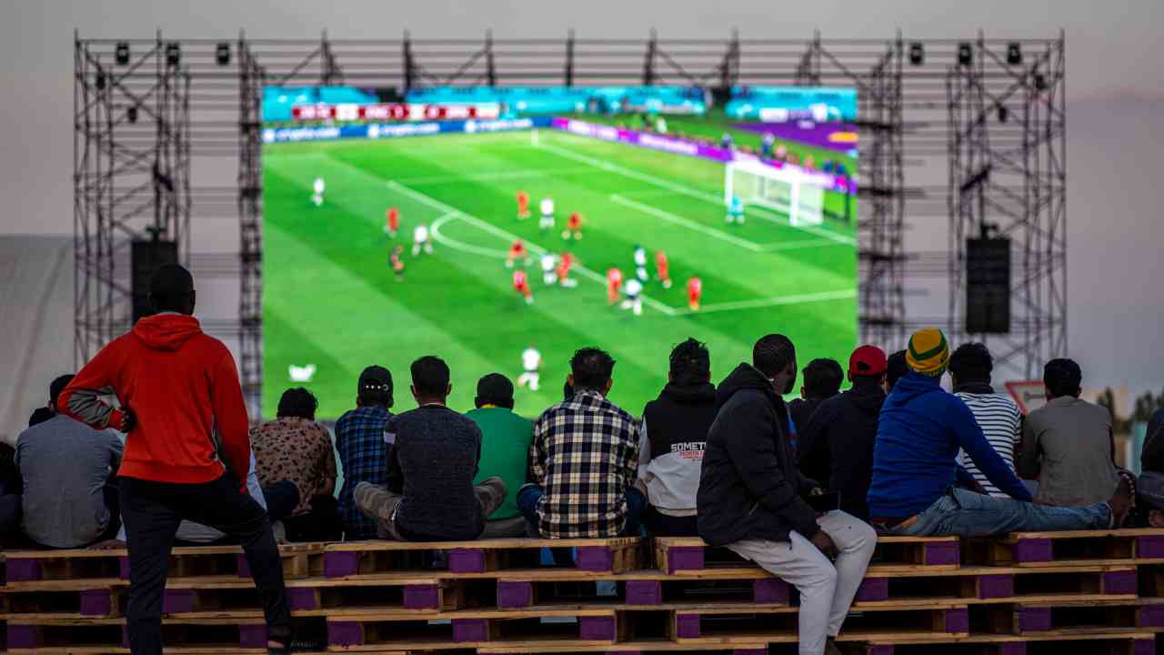 Una Fan zone in Qatar