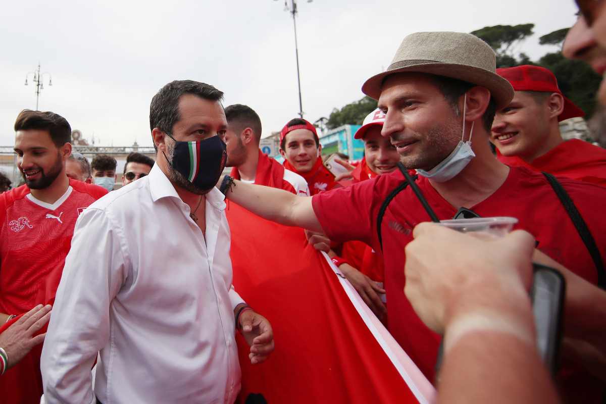 Matteo Salvini stadio Franchi