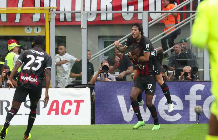 Tomori, Leao e Tonali. (ansa-tvplay) 