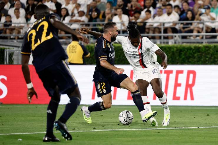 Rafael Leao,in Real Madrid - Milan. (ansa-tvplay) 20230725