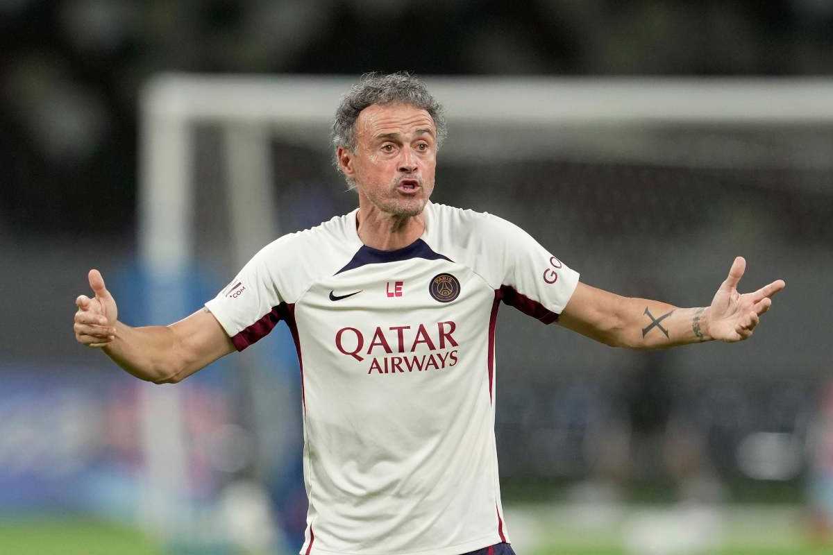 Luis Enrique sul campo 