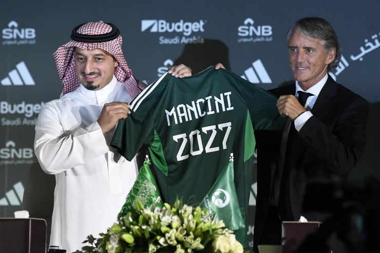 Arabia Saudita, la presentazione di Mancini