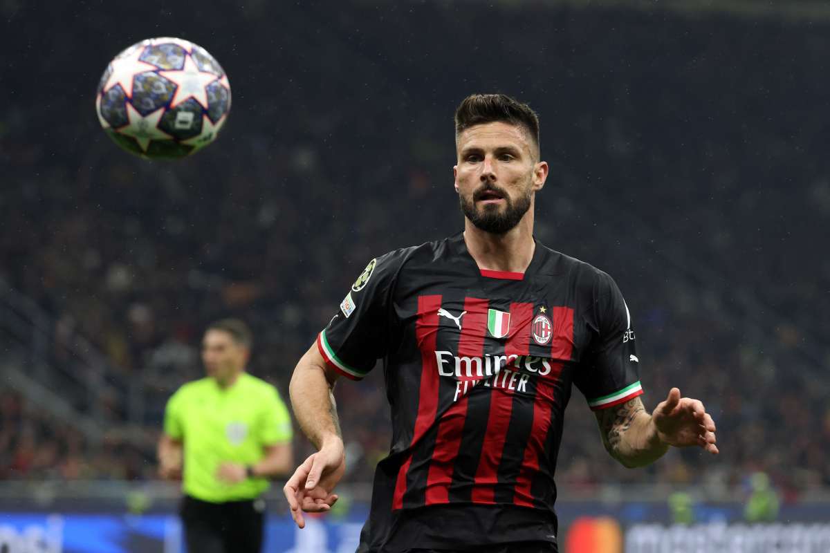 Olivier Giroud, Milan. (ansa-tvplay) 20230801