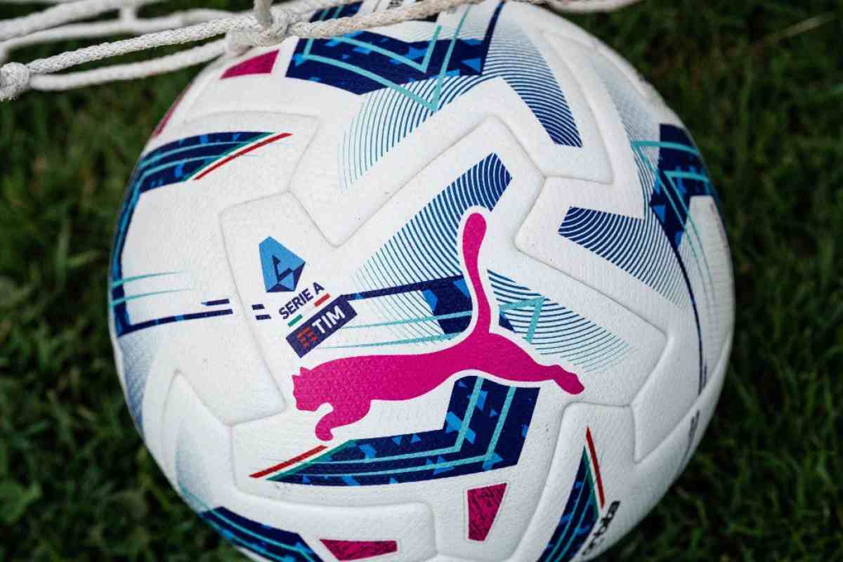 Pallone Serie A in rete 