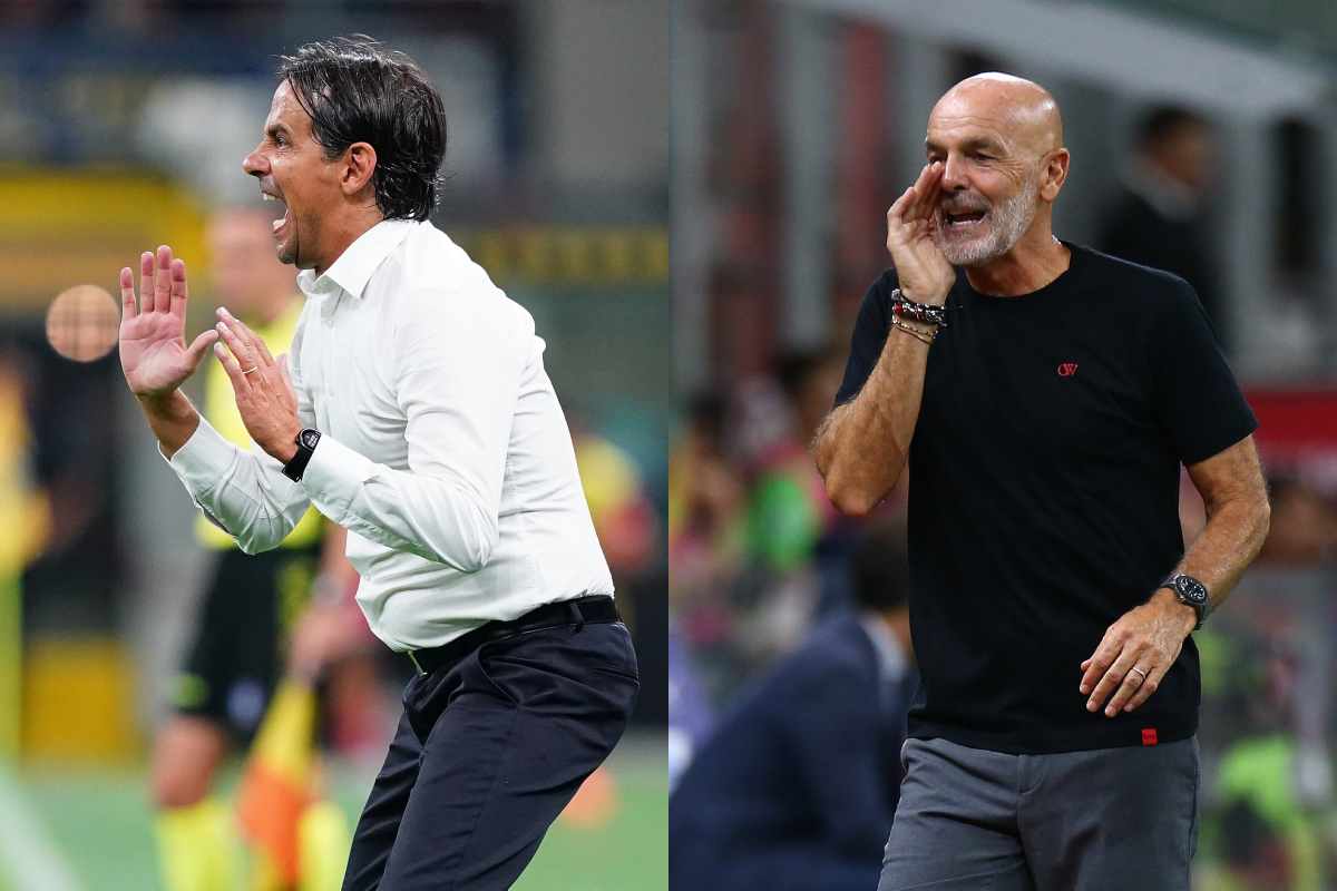 Collage con Inzaghi e Pioli