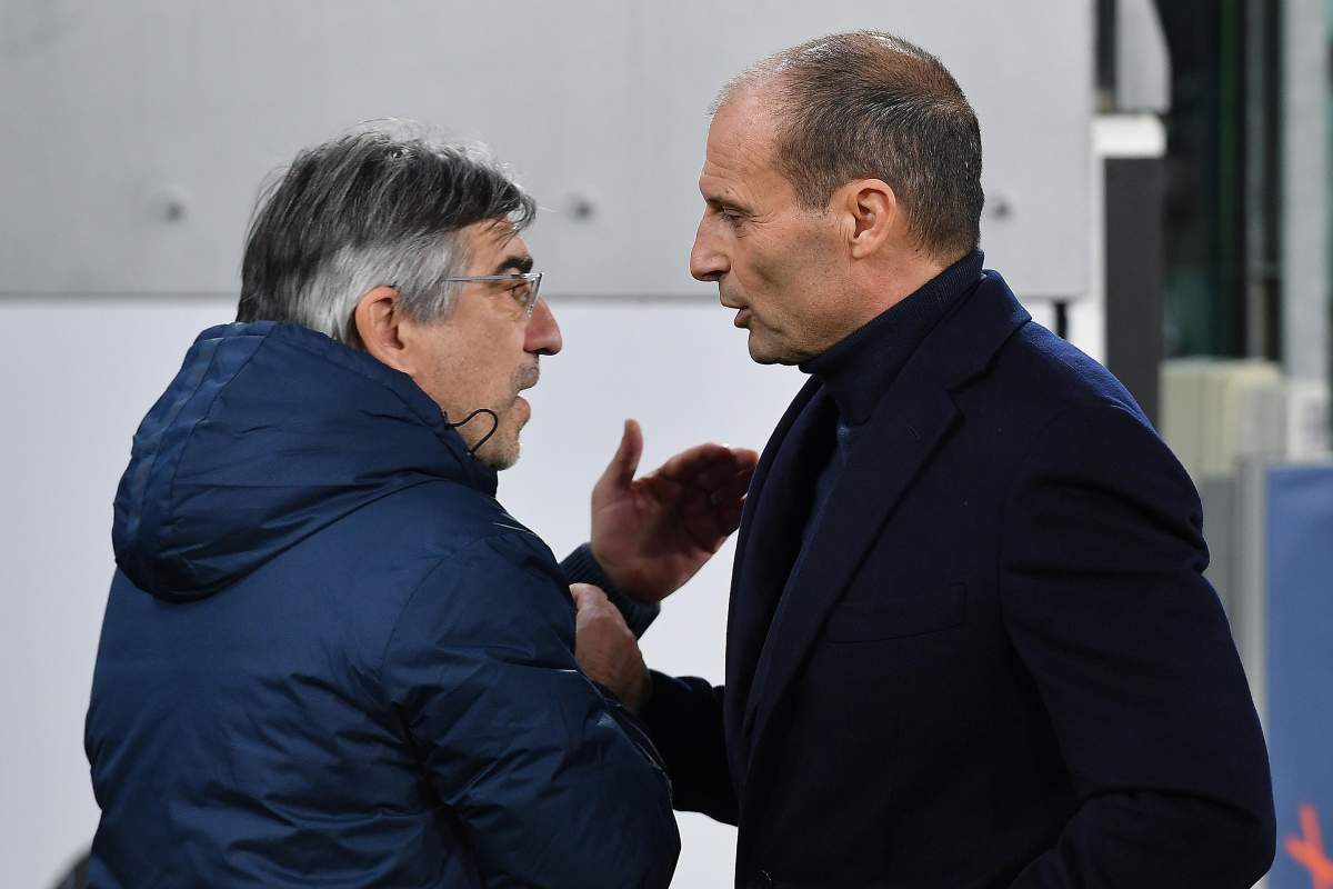 Juric ed Allegri si salutano