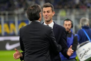 Inzaghi e Thiago Motta parlano tra di loro