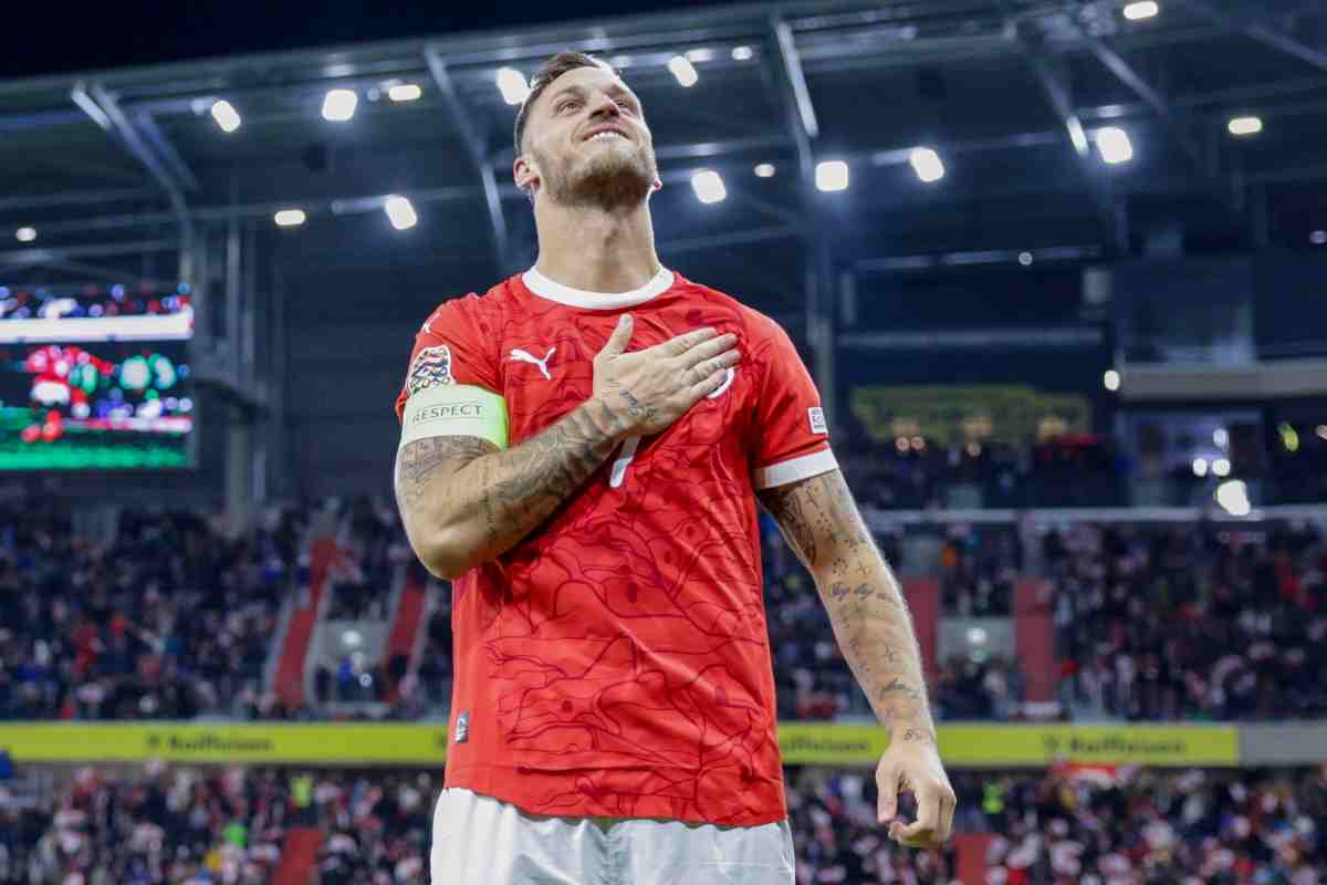 Arnautovic con la maglia dell'Austria