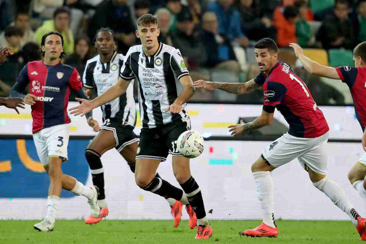 Lucca con la maglia dell'Udinese