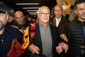 Ranieri al ritorno a Roma