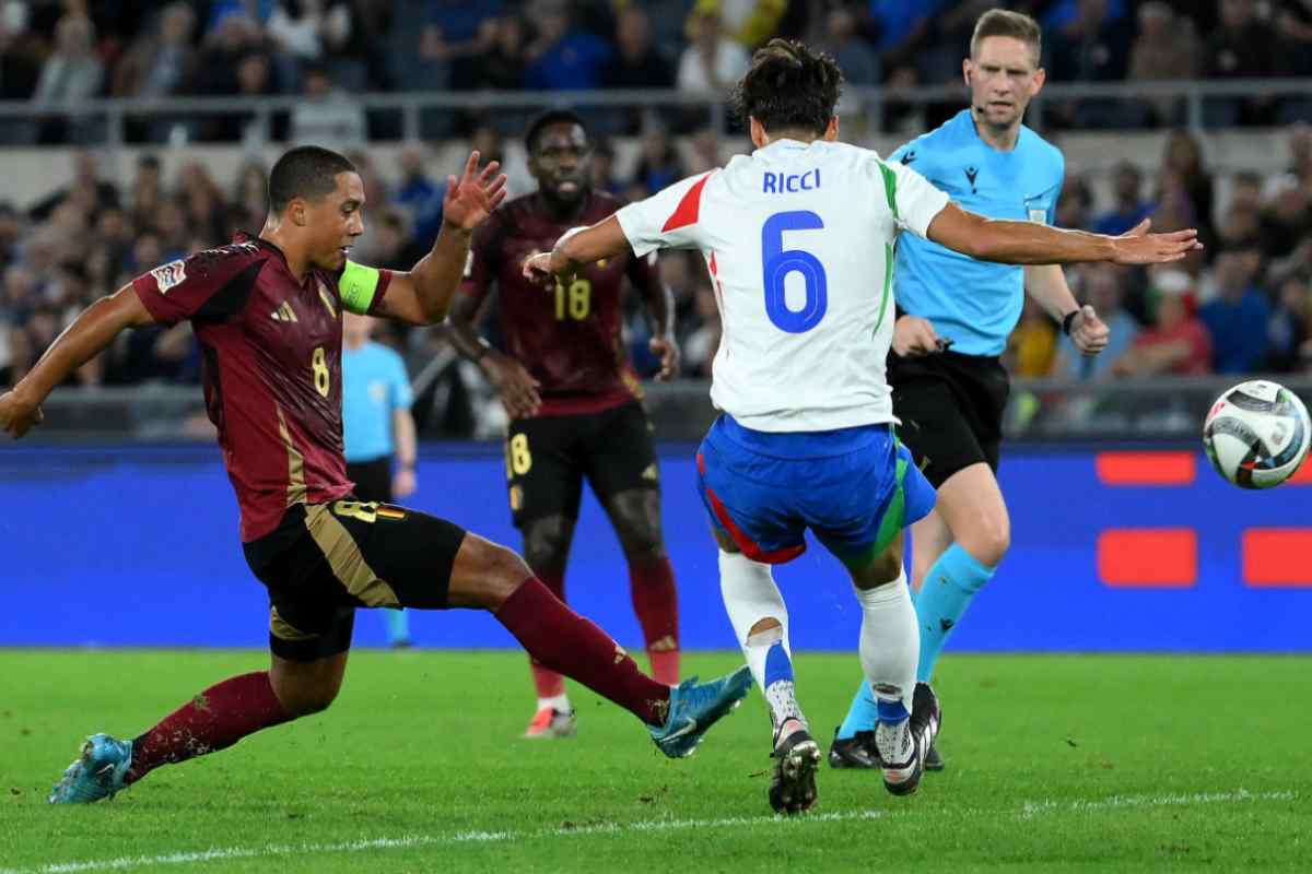 Samuele Ricci con la maglia della Nazionale