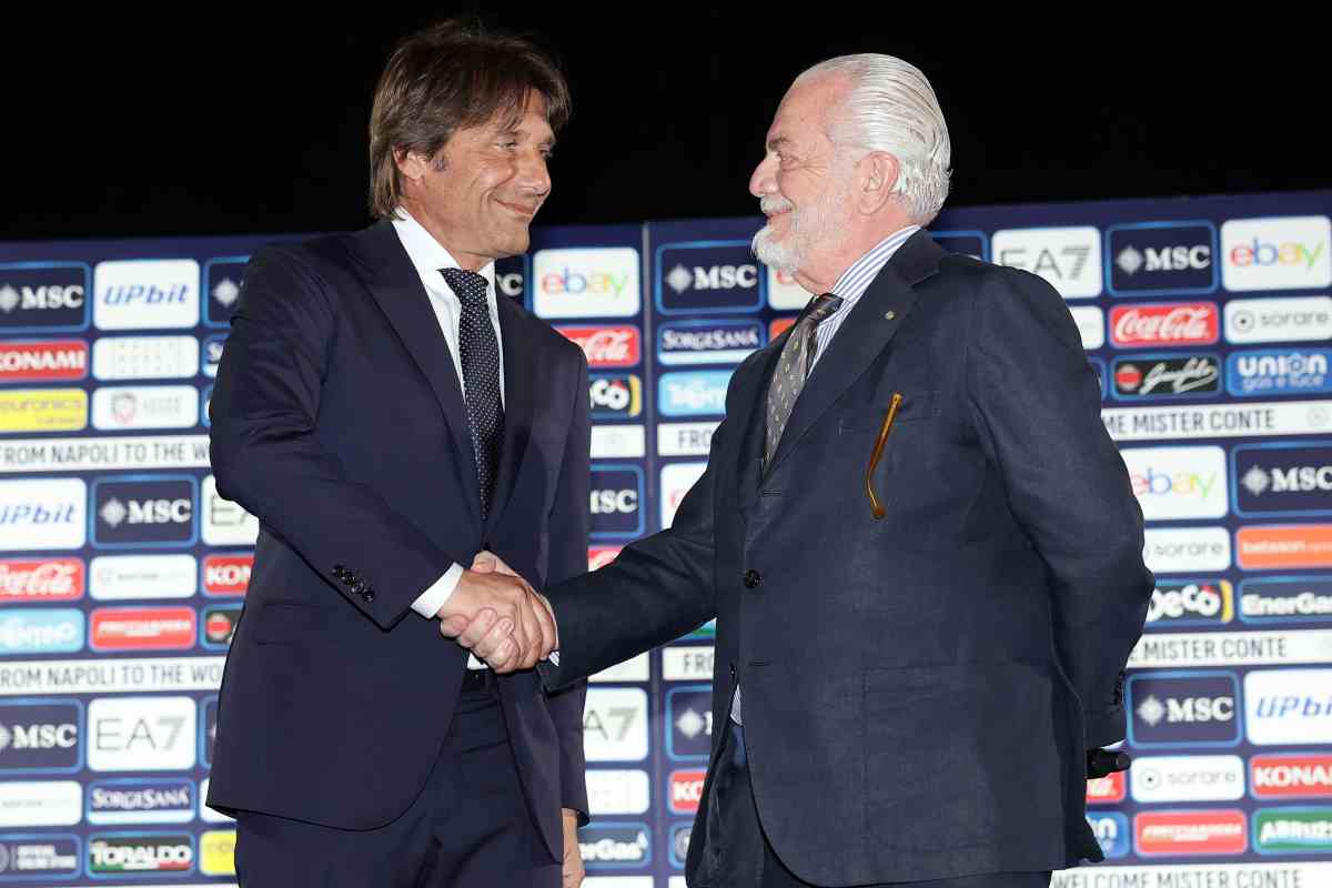 Conte e De Laurentiis al Napoli