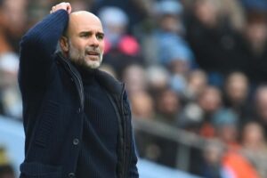 Guardiola disperato in panchina