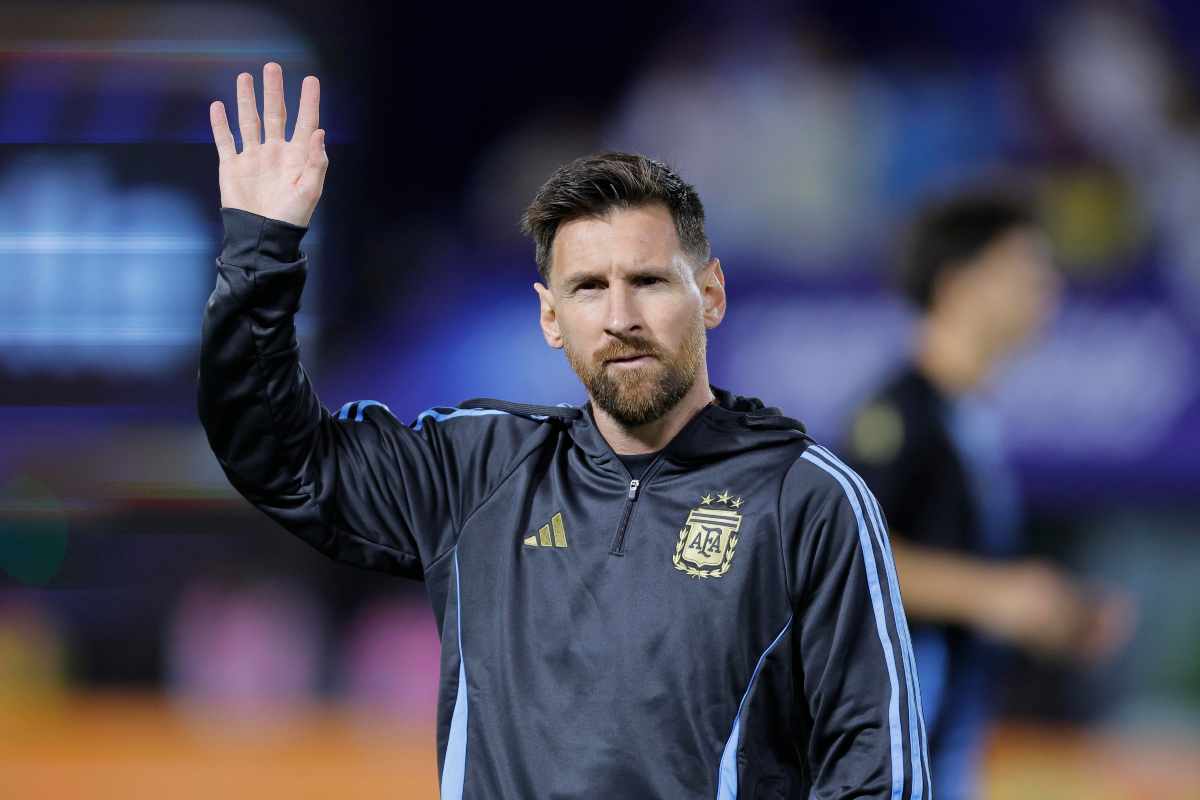 Leo Messi con l'Argentina