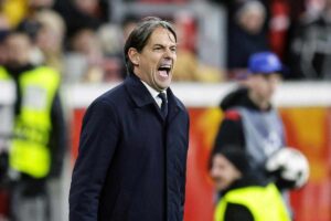 Simone Inzaghi sulla panchina dell'Inter