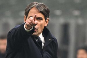 Simone Inzaghi sulla panchina interista