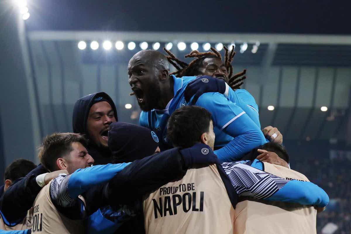 Esultanza Lukaku Udinese-Napoli