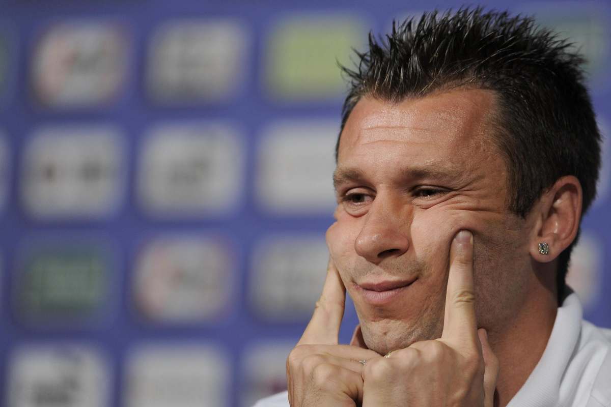 Antonio Cassano ai tempi della Nazionale