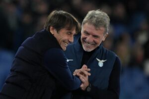 Antonio Conte e Marco Baroni in campo