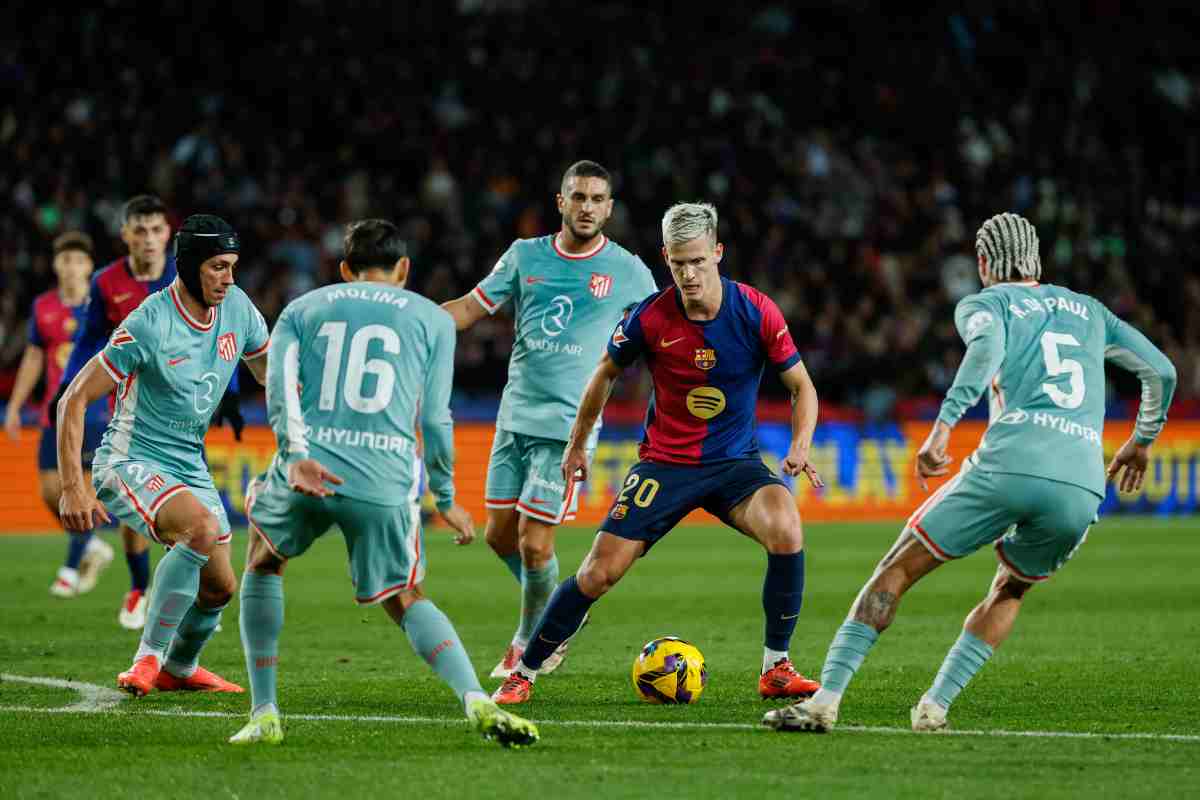 Dani Olmo col Barcellona