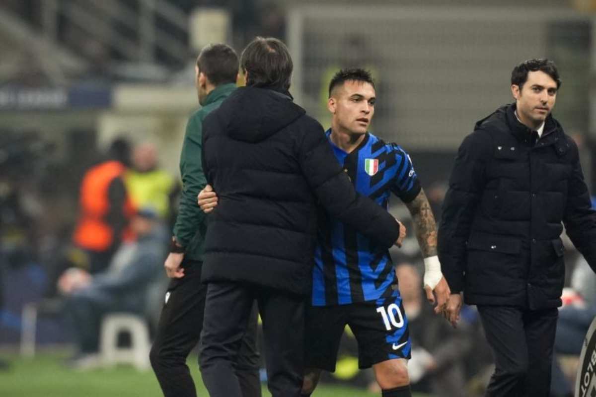 Inzaghi abbraccia Lautaro