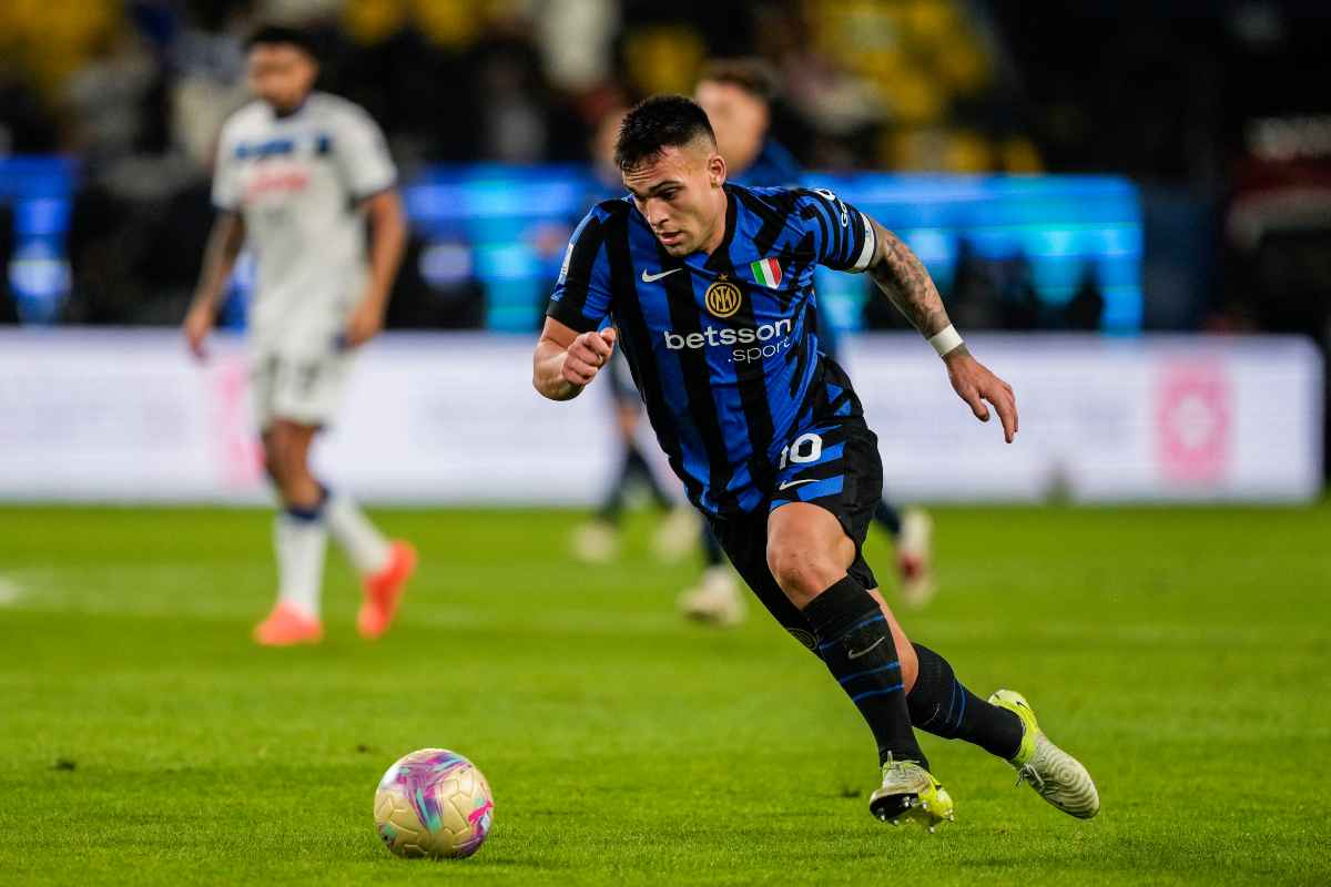 Lautaro Martinez in campo