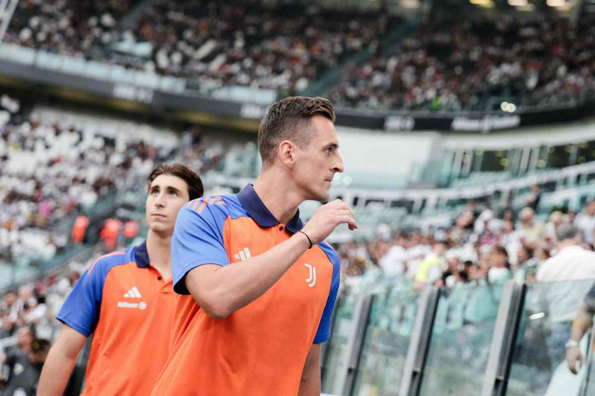 Milik all'Allianz Stadium 