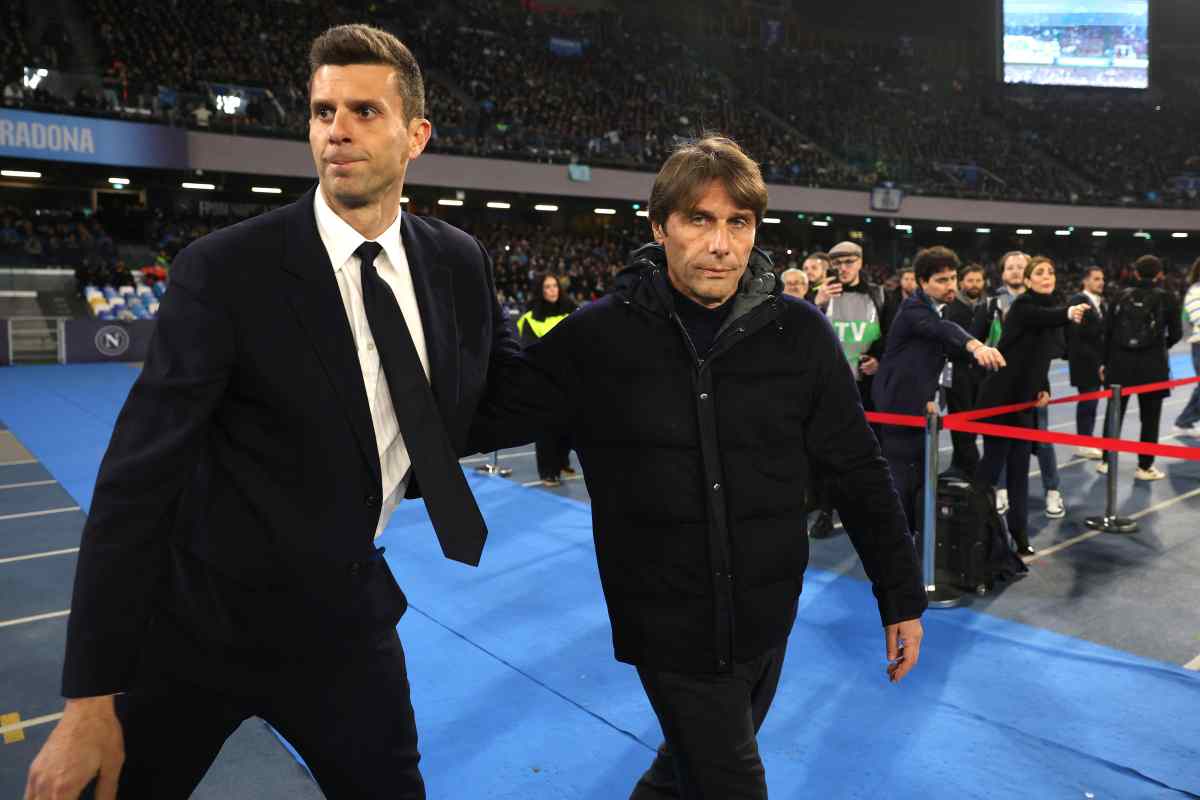 Conte e Thiago Motta si salutano