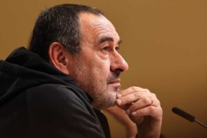 Maurizio Sarri in conferenza stampa