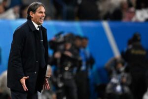 Simone Inzaghi sulla panchina dell'Inter