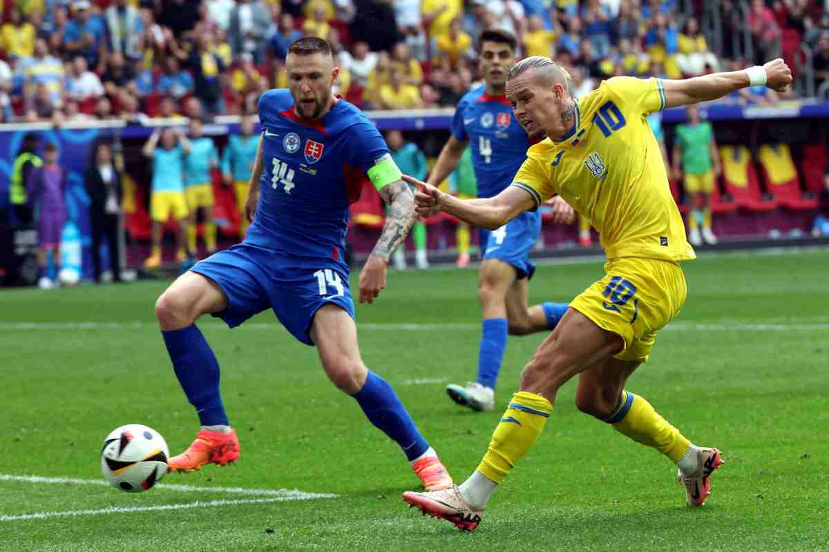 Skriniar con la maglia della Nazionale slovacca