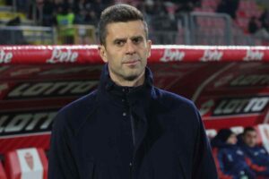 Thiago Motta in panchina con la Juve