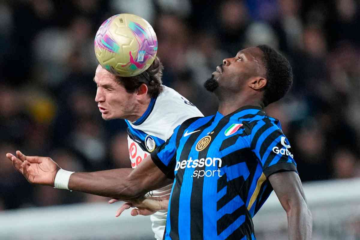 Thuram in campo contro De Roon