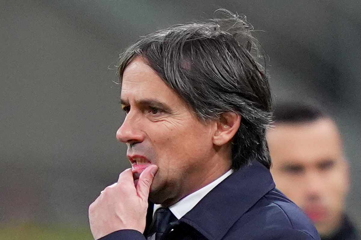 Inzaghi perplesso a bordo campo