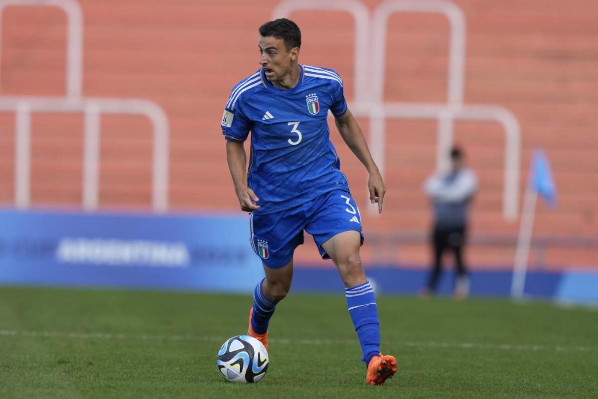 Riccardo Turicchia con la maglia della Nazionale