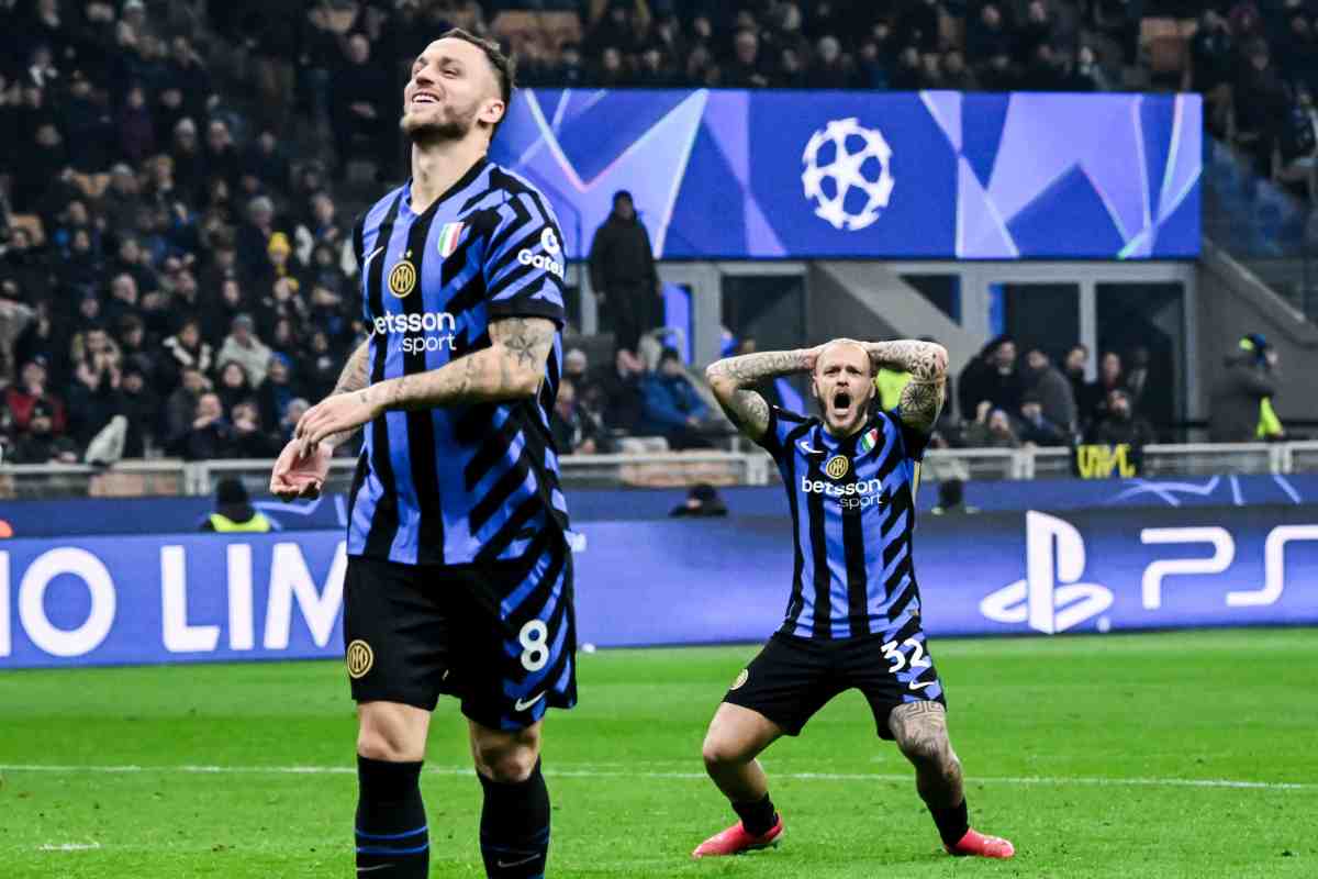 Arnautovic con la maglia dell'Inter