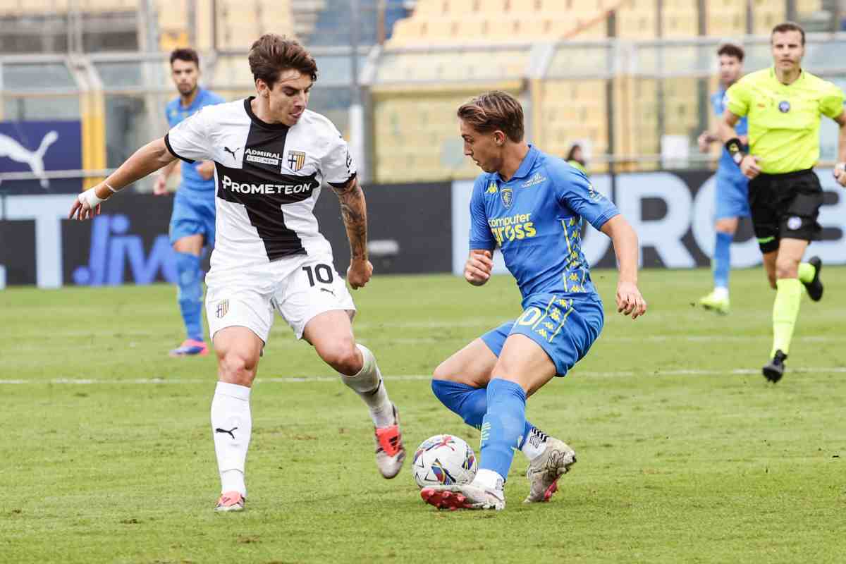 Bernabé con la maglia del Parma