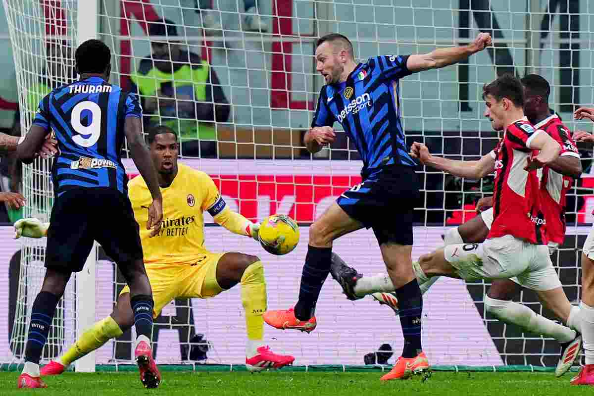 L’Inter trema, ma de Vrij pareggia il gol di Reijnders: è 1 1 col Milan