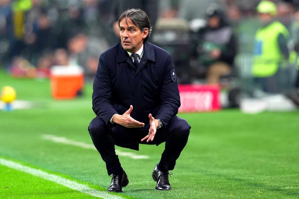 Simone Inzaghi arrabbiato