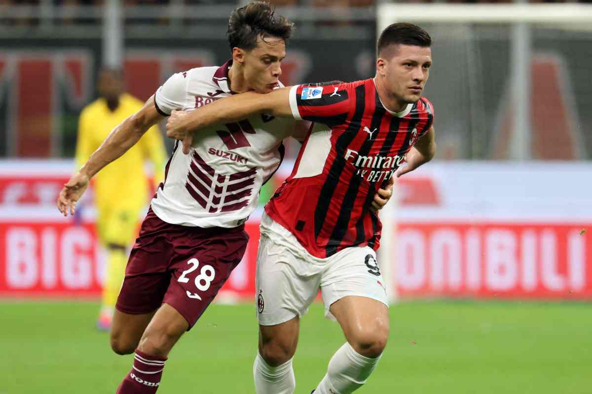 Luka Jovic in campo