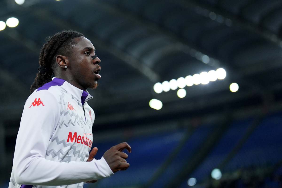 Moise Kean in campo